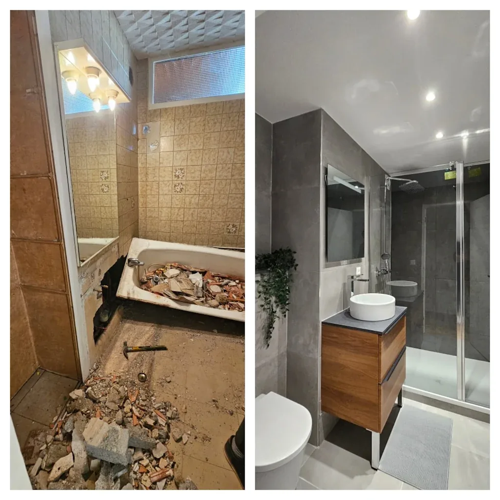 Rénovation salle de bain complète &ndash; avant / apr&egrave;s